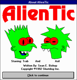 AlienTic - Screenshot - Game Title Image