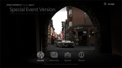Gran Turismo 5: Prologue (Special Event Version GT by Citroën) - Screenshot - Game Select Image