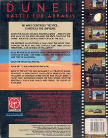 Dune II: Battle for Arrakis - Box - Back Image