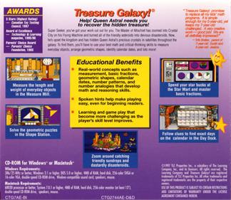 Treasure Galaxy! - Box - Back Image