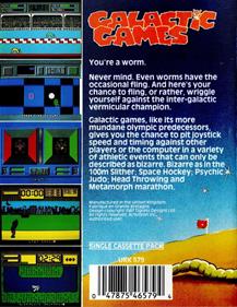 Galactic Games - Box - Back Image