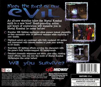 Mortal Kombat Mythologies: Sub-Zero - Box - Back Image