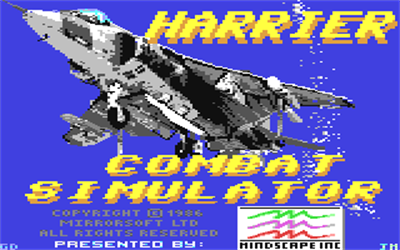 Harrier Combat Simulator - Screenshot - Game Title Image