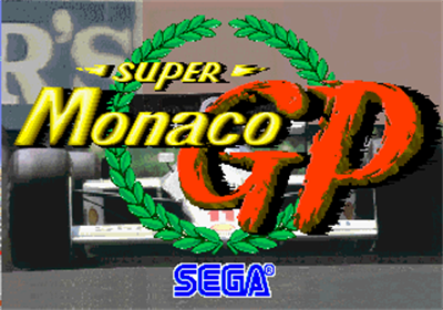 Super Monaco GP - Screenshot - Game Title Image