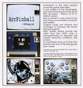 ArcPinball - Box - Back Image
