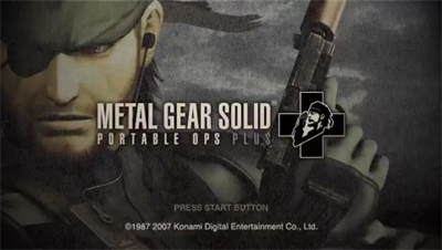 Metal Gear Solid: Portable Ops Plus - Screenshot - Game Title Image