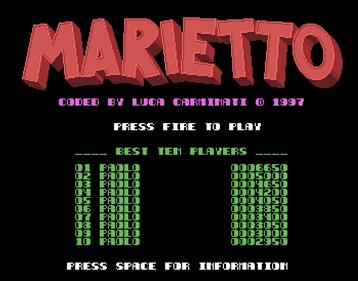 Marietto - Screenshot - Game Title Image