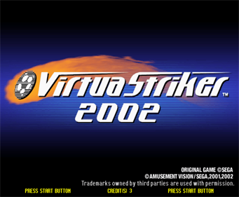 Virtua Striker 2002 - Screenshot - Game Title Image