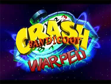 Crash Bandicoot: Warped - Screenshot - Game Title Image