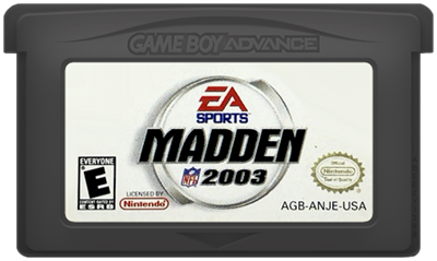 Madden NFL 2003 - Cart - Front Image