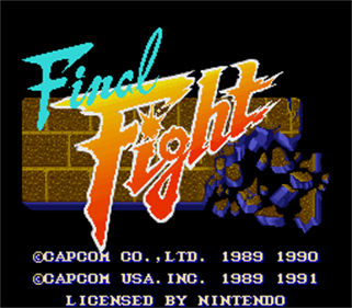 Final Fight - Screenshot - Game Title Image