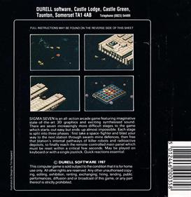 Sigma 7 - Box - Back Image