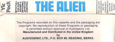 The Alien - Box - Back Image