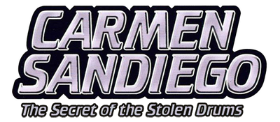 Carmen Sandiego: The Secret of the Stolen Drums - Clear Logo Image