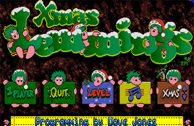 Xmas Lemmings (1992) - Screenshot - Game Select Image