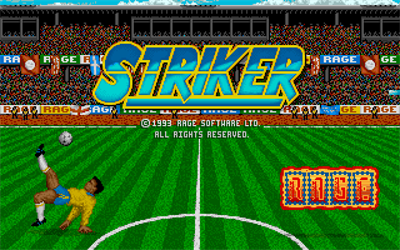 Striker (1992) - Screenshot - Game Title Image
