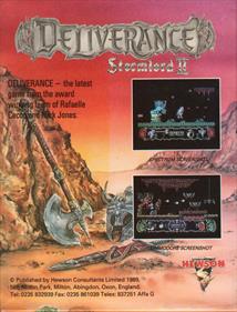 Deliverance: Stormlord II - Box - Back Image