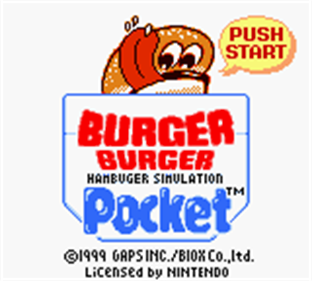 Burger Burger Pocket: Hamburger Simulation - Screenshot - Game Title Image