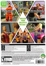 The Sims 3 - Box - Back Image