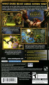 Untold Legends: The Warrior's Code - Box - Back Image