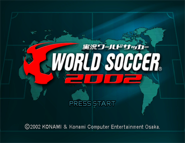 Jikkyou World Soccer 2002 - Screenshot - Game Title Image