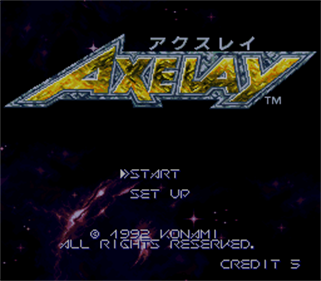 Axelay - Screenshot - Game Title Image