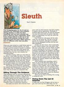 Sleuth - Advertisement Flyer - Front Image