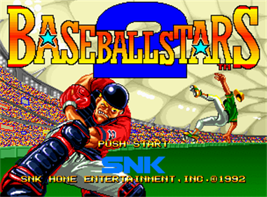 Baseball Stars 2 - Screenshot - Game Title Image