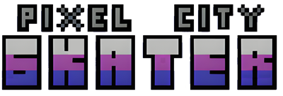 Pixel City Skater - Clear Logo Image