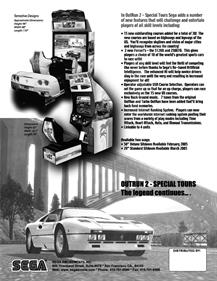 OutRun 2 Special Tours - Advertisement Flyer - Back Image