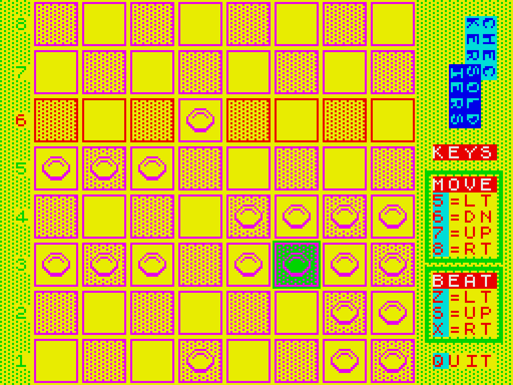Checker Soldiers
