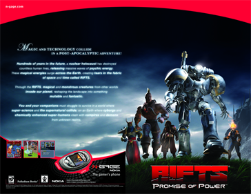 Rifts: Promise of Power - Advertisement Flyer - Front Image