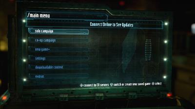 Dead Space 3 - Screenshot - Game Select Image