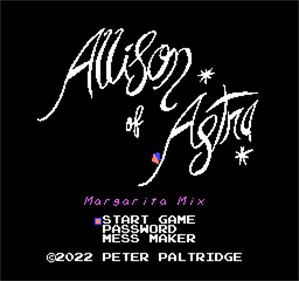 Allison of Astra: Margarita Mix - Screenshot - Game Title Image