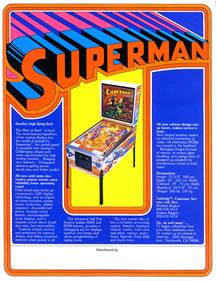 Superman - Advertisement Flyer - Back Image