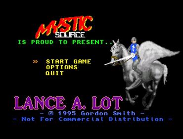 Lance a Lot - Screenshot - Game Title Image