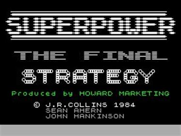Superpower - Screenshot - Game Title Image