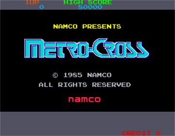 Metro-Cross - Screenshot - Game Title Image