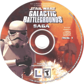 Star Wars Galactic Battlegrounds Saga - Disc Image
