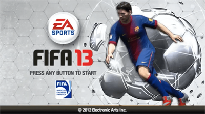 FIFA Soccer 13 - Screenshot - Game Title Image