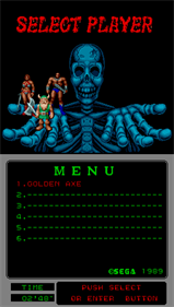 Golden Axe (Mega-Tech) - Screenshot - Game Select Image