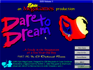 Dare to Dream Part One: In a Darkened Room - Screenshot - Game Title Image