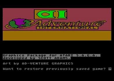 Scott Adams' Graphic Adventure #3: Secret Mission - Screenshot - Game Title Image