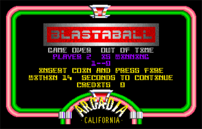 Blastaball - Screenshot - Game Over Image