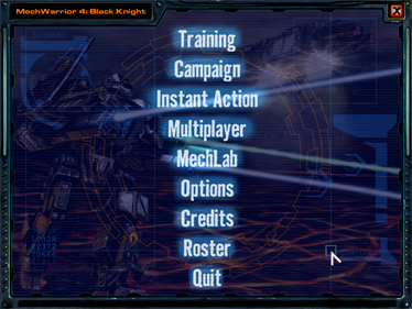 MechWarrior 4: Black Knight - Screenshot - Game Select Image
