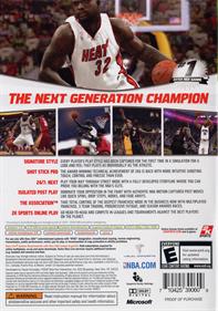 NBA 2K7 - Box - Back Image