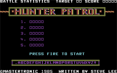 Hunter Patrol - Screenshot - High Scores Image