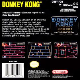 Classic NES Series: Donkey Kong - Box - Back Image