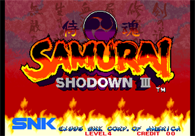 Samurai Shodown III - Screenshot - Game Title Image