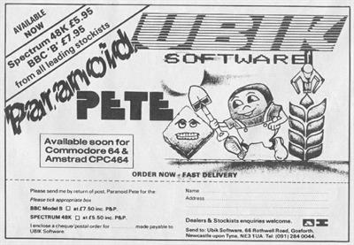 Paranoid Pete - Advertisement Flyer - Front Image